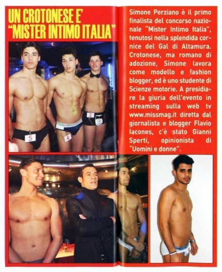 Un crotonese è Mister Intimo Calabria - MISS MAGAZINE | BEAUTIFUL DAY