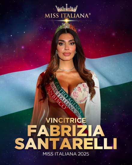FABRIZIA SANTARELLI è MISS ITALIANA 2025 - MISS MAGAZINE | BEAUTIFUL DAY