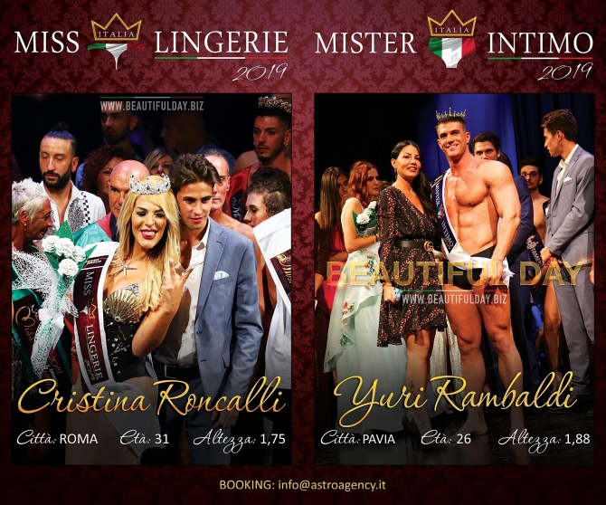 Miss Lingerie & Mister Intimo Italia 2019 - MISS MAGAZINE & BEAUTIFUL DAY